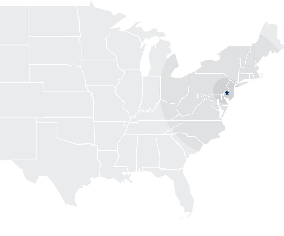 Map of the united states of america